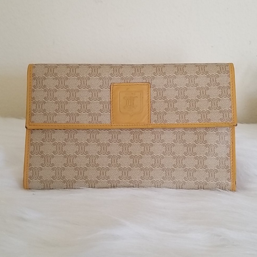 Authentic Celine long wallet bifold